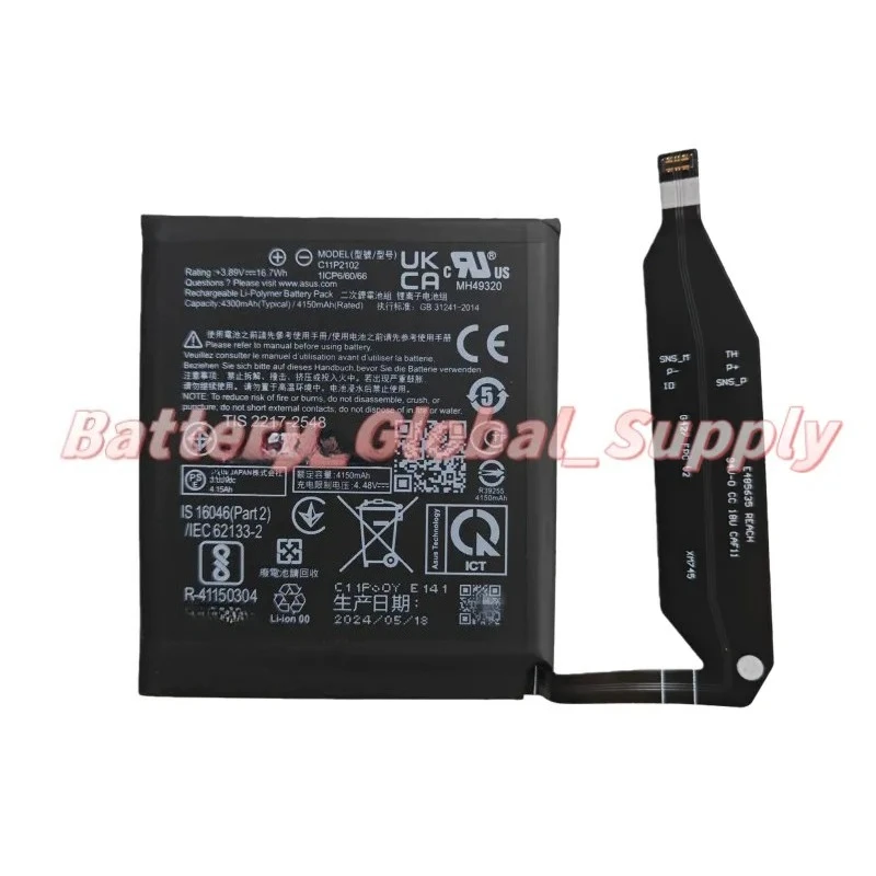 

3.89Volt 4150MAH Battery for 9 ZS696KS Mobile Phone C11P2102 New 1 Piece