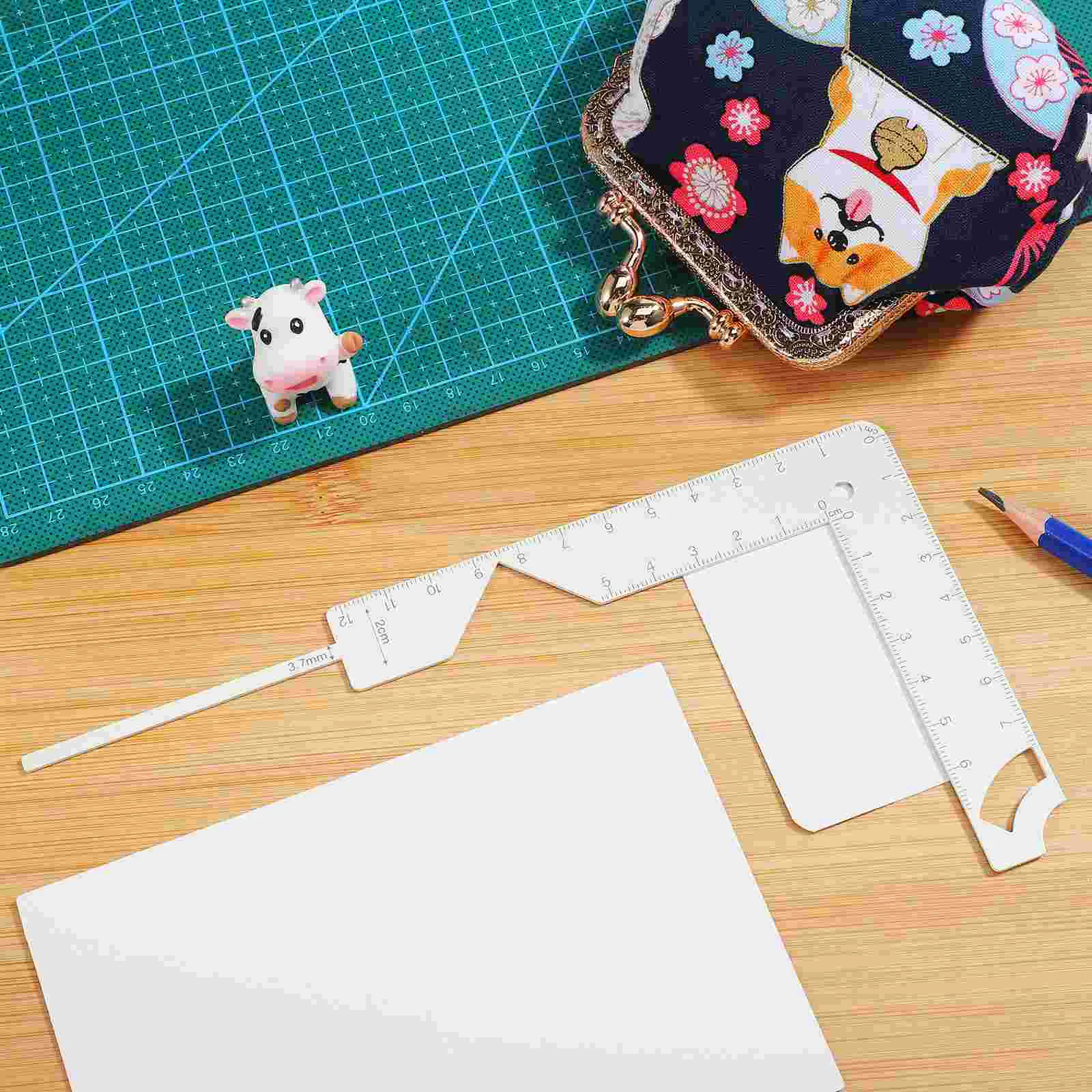 Cover Positioning Ruler Book Making Stencil Tools Guide Metal Binding Kit Scrapbook Bookbinding Material Manual