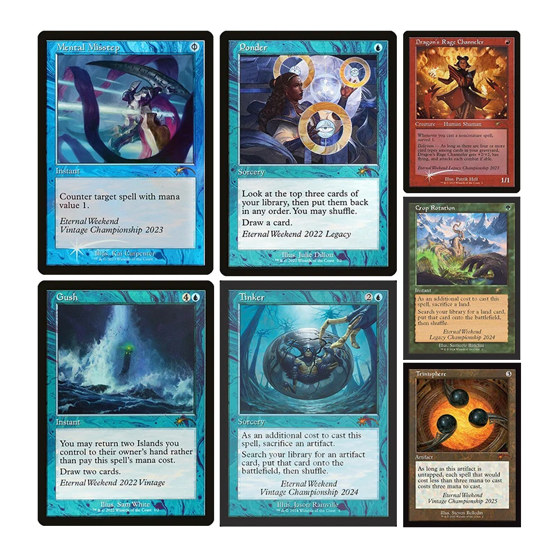 

Magic The Gatherings Storms Коллекционная карточная игра Diy Домашняя умная Misstep Ponder Gush Tinker Коллекция карточек Игрушки в подарок