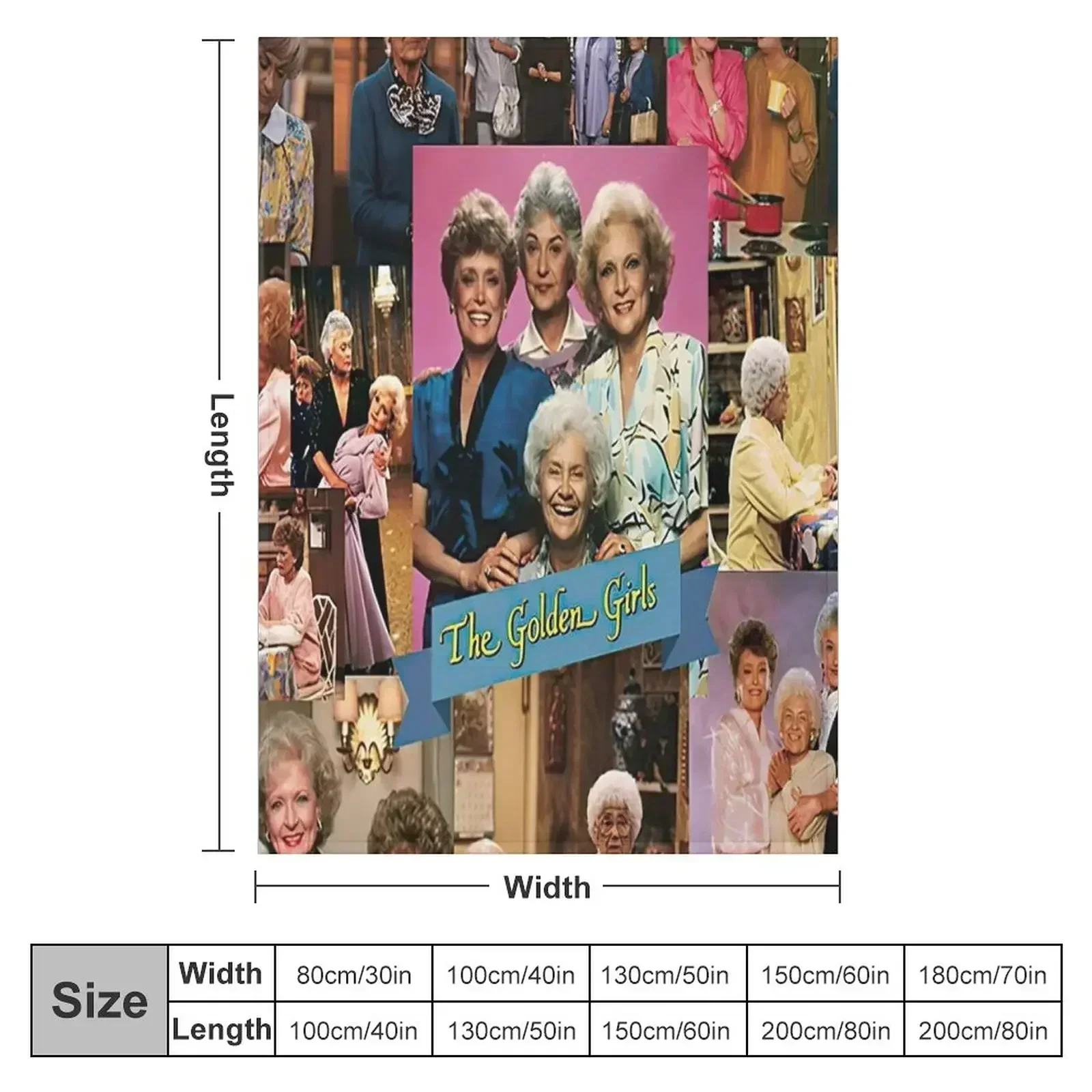 The Golden Girls Photo Collage Throw Blanket Flannel blankets ands bed plaid Heavy Hair Blankets For Sofas Blankets