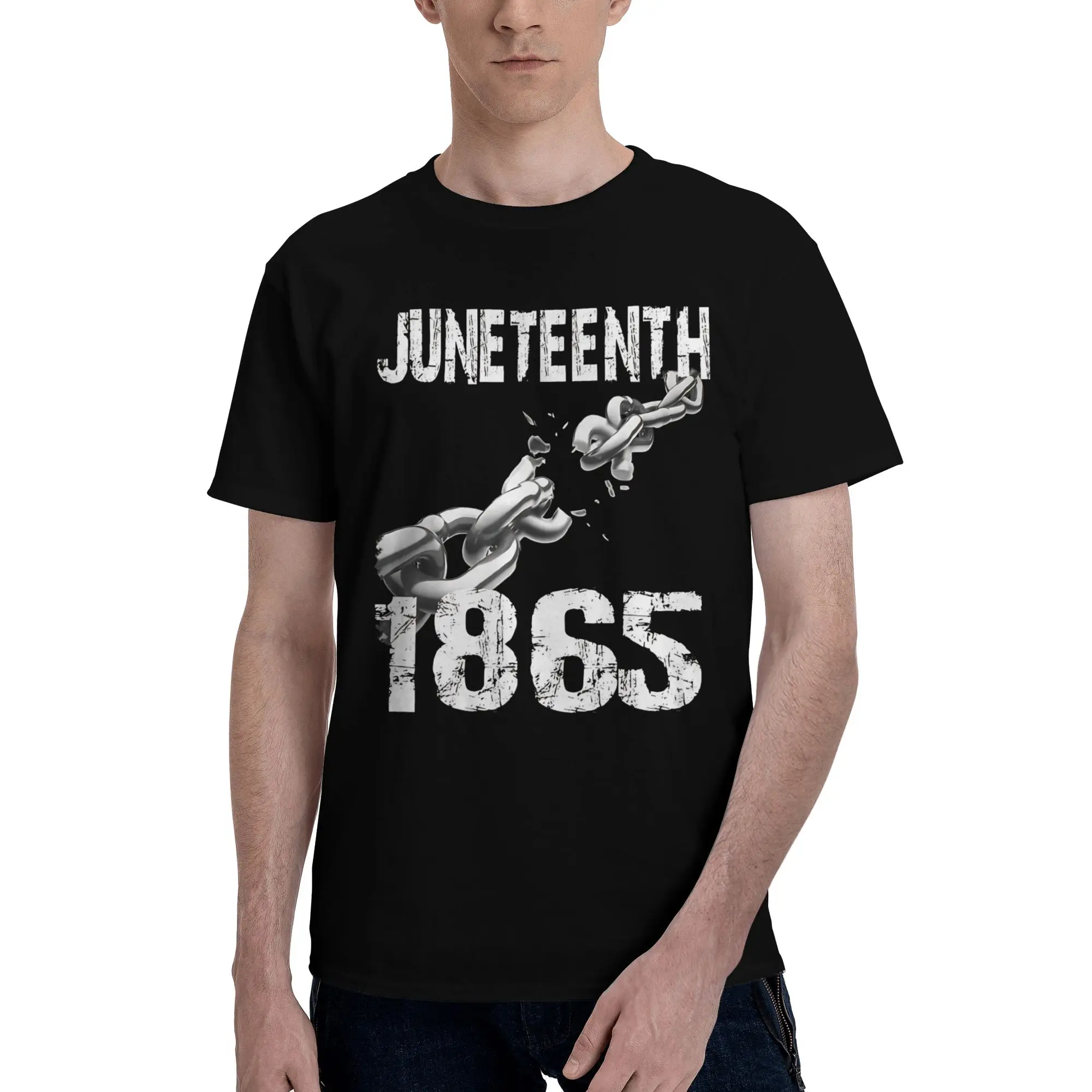 T-Shirt graphique 100% coton pour hommes, 1865 PRIDE INDEPENDENCE FREEDOM DAY, Juneteenth