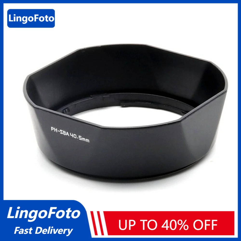 LingoFoto 40.5mm Metal Camera Lens Hood for PH-SBA  K-Mount 10-17mm f/3.5-4.5 Fisheye Bayonet Mount, Black Lens Hoods