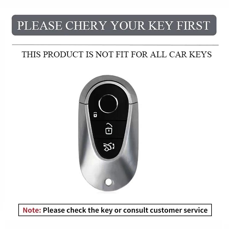 Zinc Alloy Leather Car Remote Key Case Cover Shell Fob for Mercedes Benz 2022 C S Class W206 W223 S350 C260 C300 S400 S450 S500