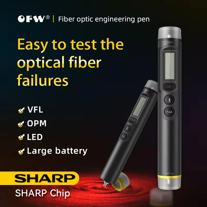 

Универсальный оптоволоконный тестер OFW, 20/30 мВт, визуальный локатор неисправностей -70 ~ + 10/-50 ~ + 30 дБм, измеритель оптической мощности OPM VFL