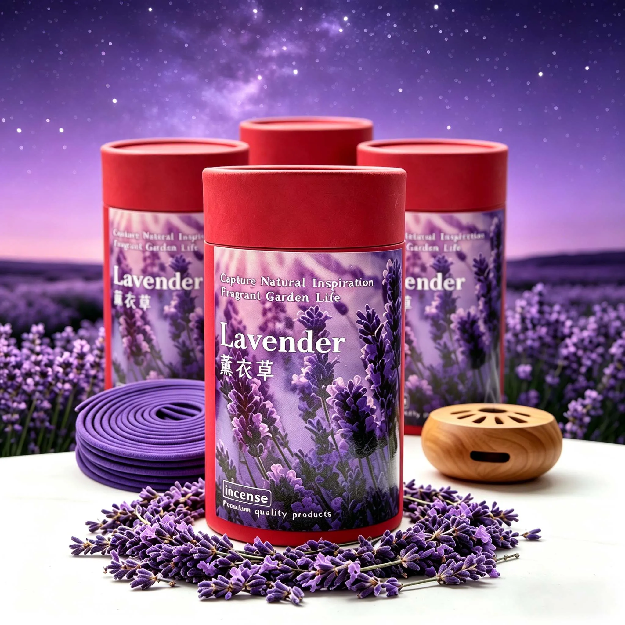 120pcs purple lavender incense sticks, suitable for aroma diffusion and long-lasting fragrance