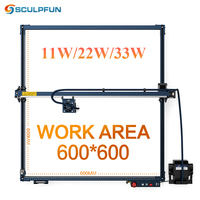 SCULPFUN S30 Ultra 11W/22W/33W Laser Engraver with Automatic Air Assist CNC Laser Engraving Machine 600*600mm Working Area