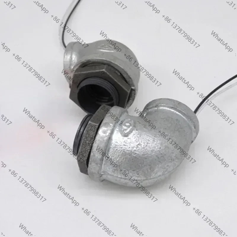 Plastic Galvanized Lamp Holder Screw Light Bulb Socket DN15 DN20 DN25 Creative Retro Industrial LOFT Water Pipe  Fittings