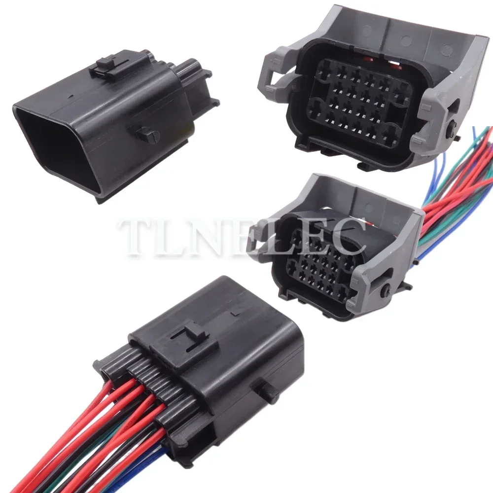 20 Pin Way Car Engine Wiring Cable Sealed Socket with Wires Auto Modification Composite Connector Accessories 936780-2 936777-2