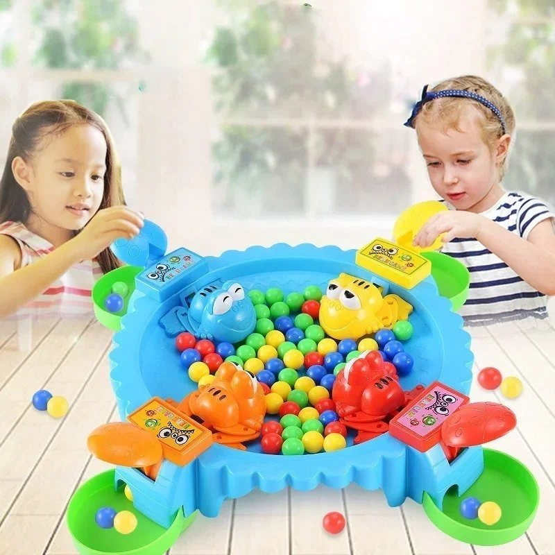 

Funny Hungry Frog Eats Beans Strategy Game for Children and Adults Family Gathering Interactive Board Game Stress Relief Toys