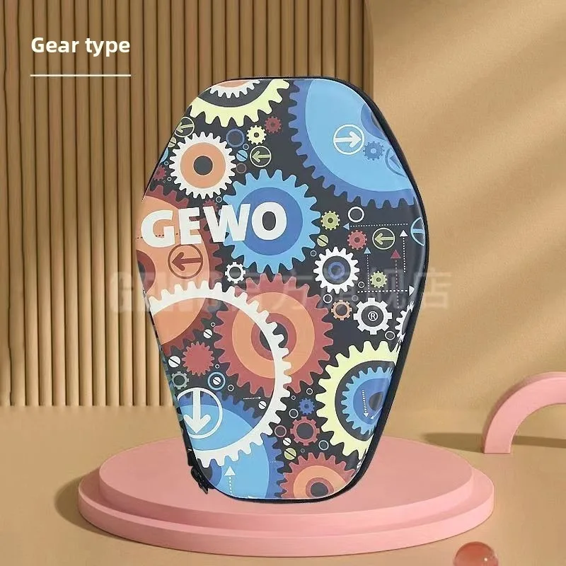 GEWO table tennis racket bag, graffiti painting, large capacity, hard shell, hard protective table tennis cover and case