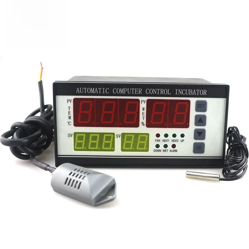 1 Set Incubator Controller XM-18 Intelligent Fully Automatic Controller 180V-240V 50HZ Digital Temperature Humidity Sensor