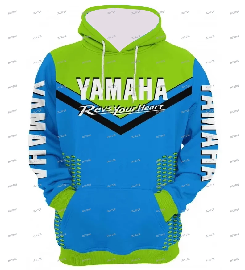 Men's Armored Hoodie Sweatshirt Sport Oversized Racing Cool Pullovers Cycling Clothes Motorcycle Enthusiast Yamaha Hoodie