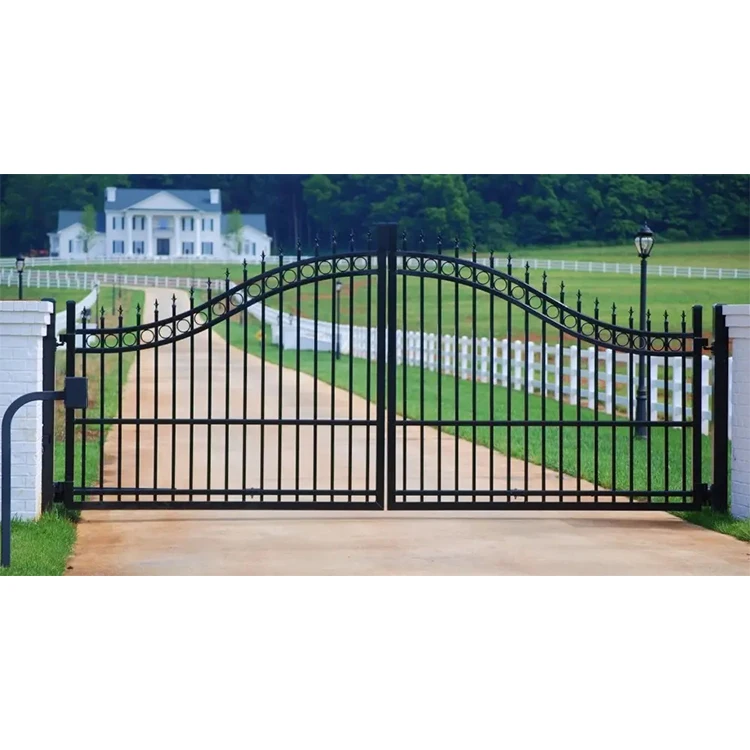 China Manufacturer Main Fancy Gate Design Iron Gates For Sale