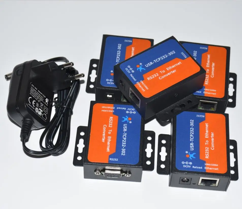 1pc USR-TCP232-302 seriale RS232 a Ethernet TCP modulo Server IP convertitore Ethernet supporto DHCP/DNS, 200 aggiornato