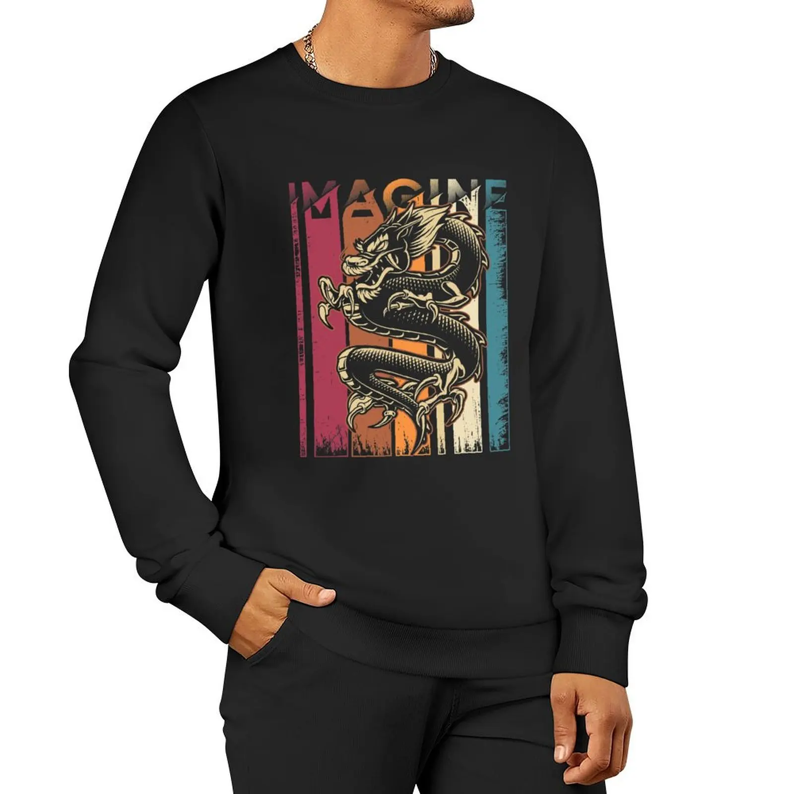 Imagine Dragon Vintage Cool Art Pullover Hoodie streetwear men men's clothes new sweatshirt