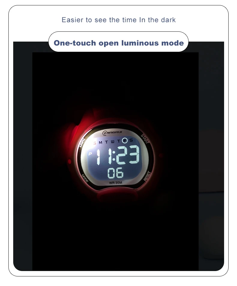キッズスポーツ腕時計アラームストップウォッチ子供デジタル腕時計少年少女のための 30 メートル防水軍事学生電子腕時計
