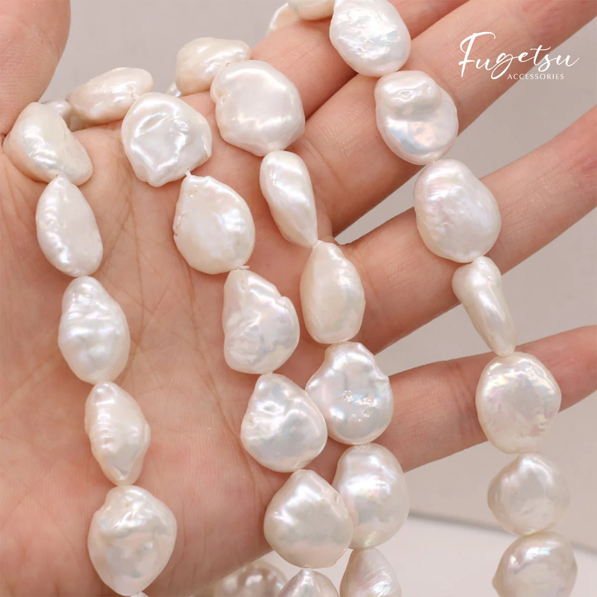 

1string Baroque 100% Natural Freshwater Pearl Loose Beads Charms for DIY Women Men Necklace Jewelry Making Accessories Gifts