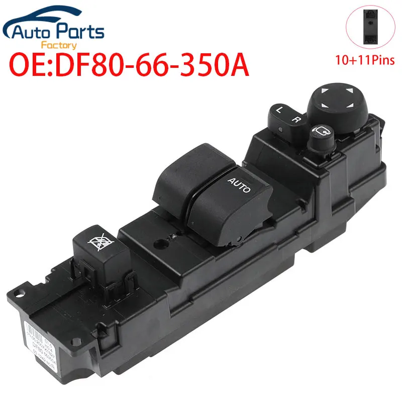 

New Power Window Switch With Auto Folding Function For Mazda 2 DF80-66-350A DF8066350A