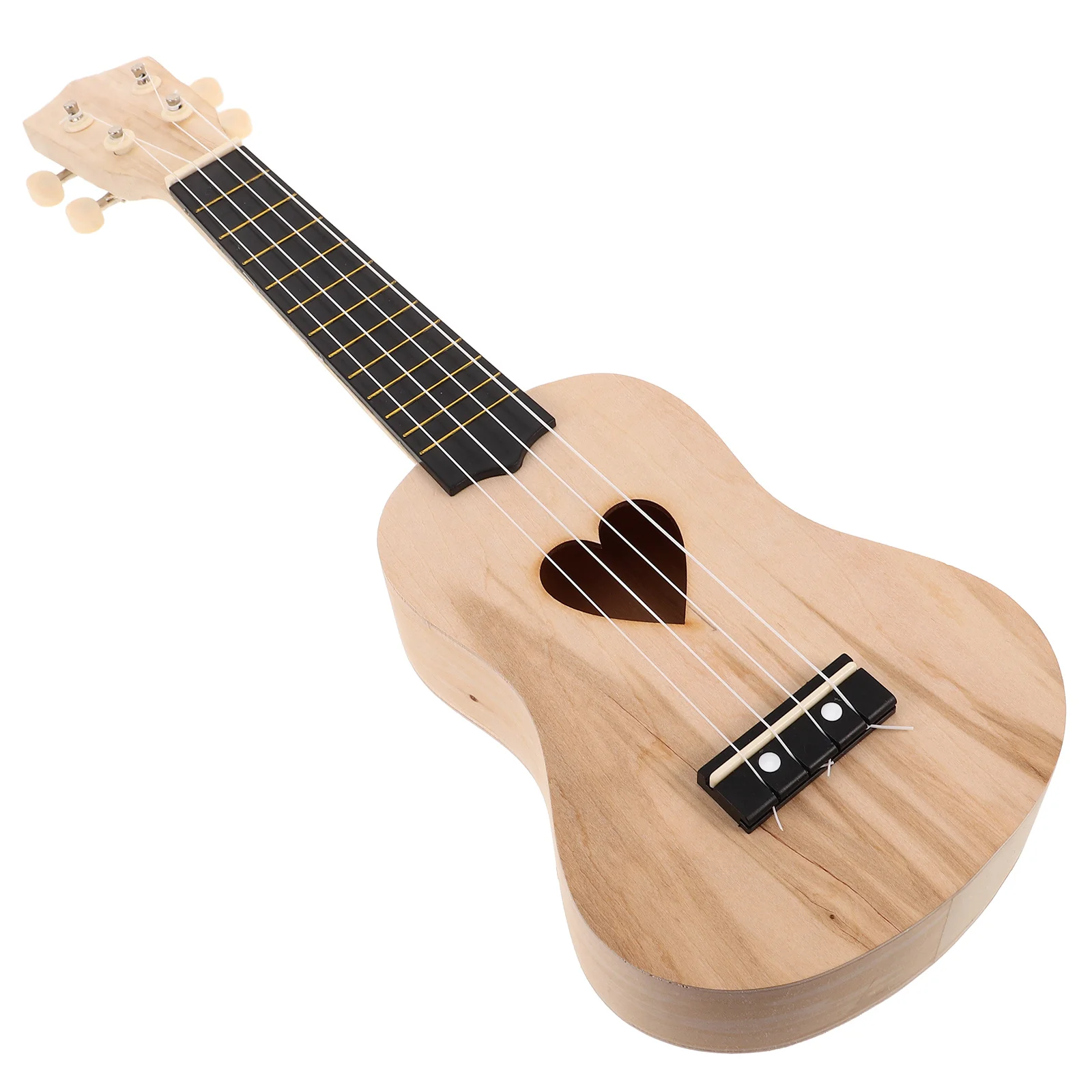 

1 Set Hand Crafts Diy Ukulele Building Unpainted Wooden Craft Set Handmade Instrument Material Small Guitar Kit For Music