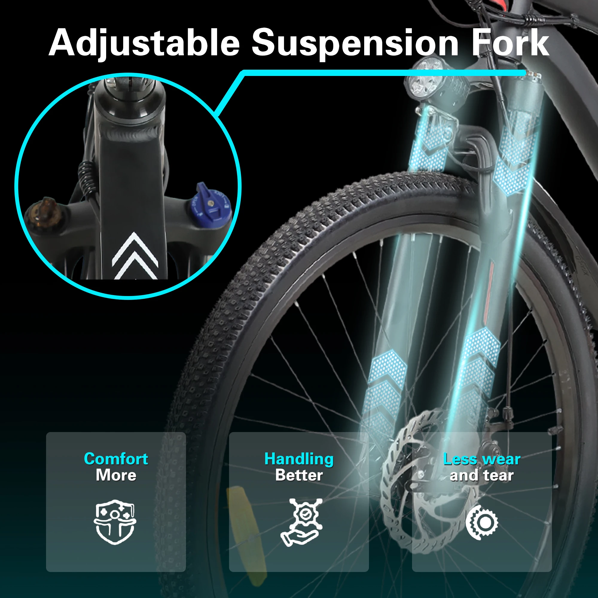 【1 Year Warranty】BAOLUJIE S1 Electric Bike for Adults，Electric Bicycle，500W Moto 36V 15AH E bike，Max Speed 28 MPH Dirt E Bike