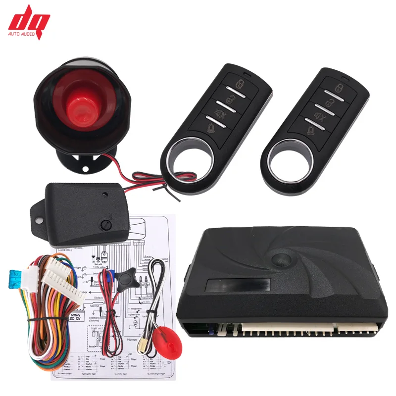 New Car alarm system 13+6 Auto Door Remote Central Control Lock Locking Keyless Entry System with Alarm Speaker Alarm Indictor