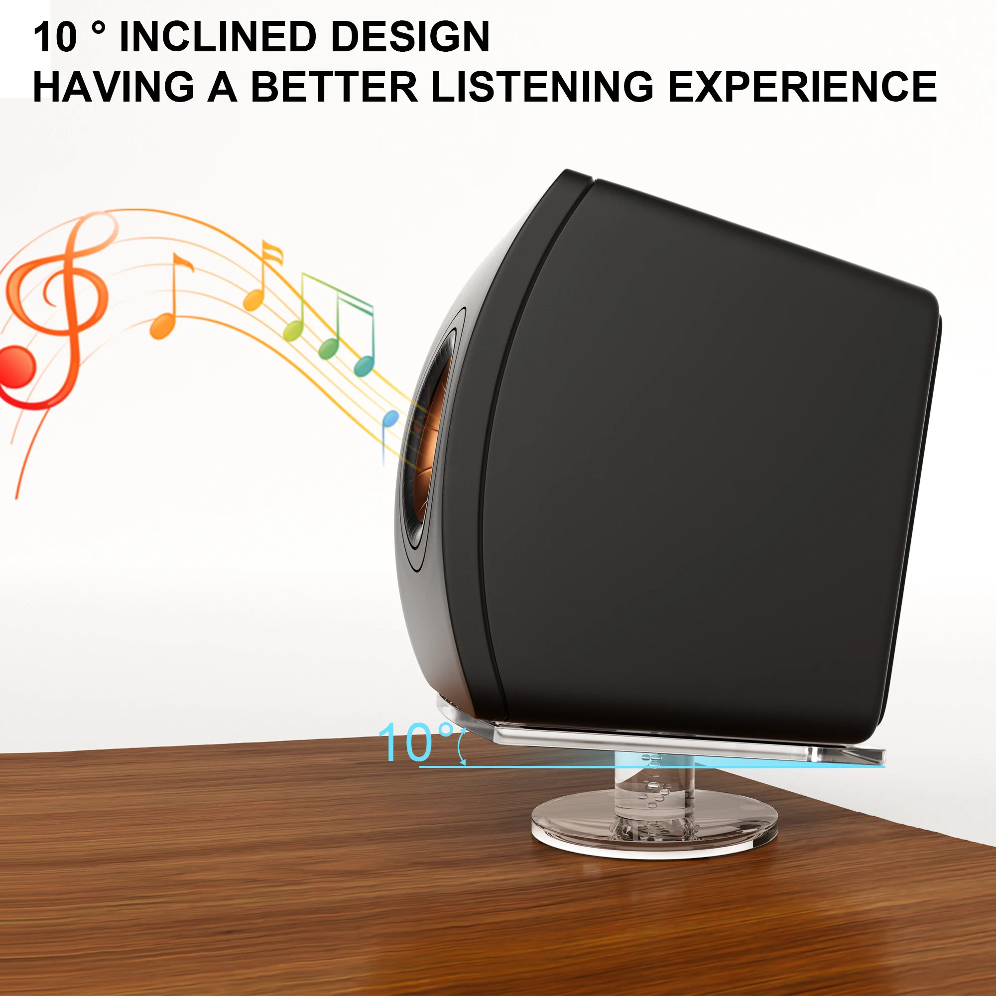 Acrylic desktop stand For KEF LS50 META/META/LSX home smart audio desktop decoration stand,bookshelf speaker base storage rack