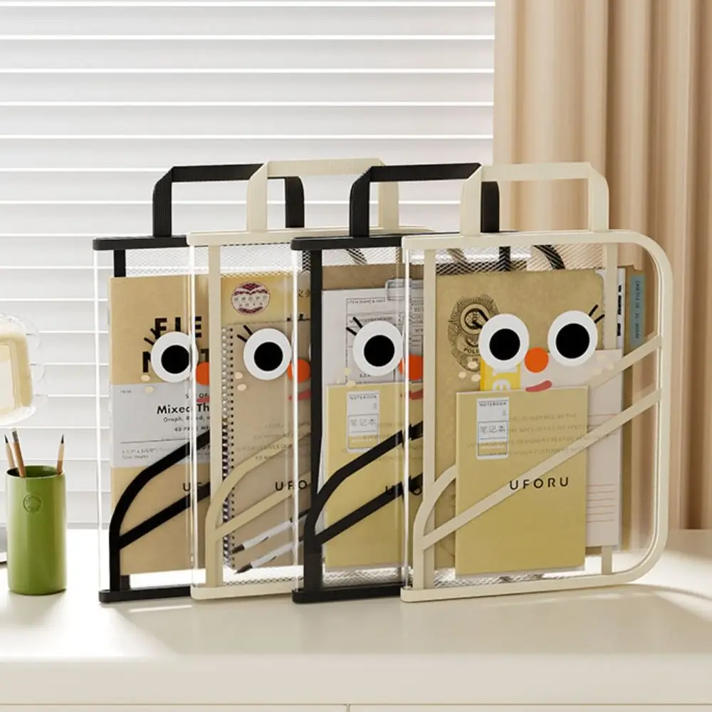 Convenient High-capacity Book Storage Bag Foldable Waterproof Portable File Bag Dustproof PVC Handheld Bag Student