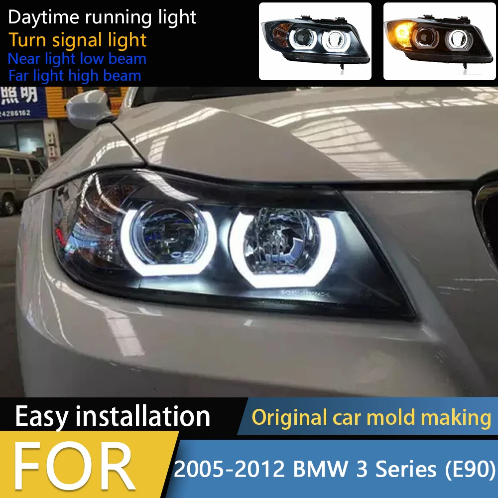 

LED HeadLights for BMW 3 series E90 05-12 EMARK style full led DRL Car head lamp Assembly Signal Auto Accessories Modified Lamp