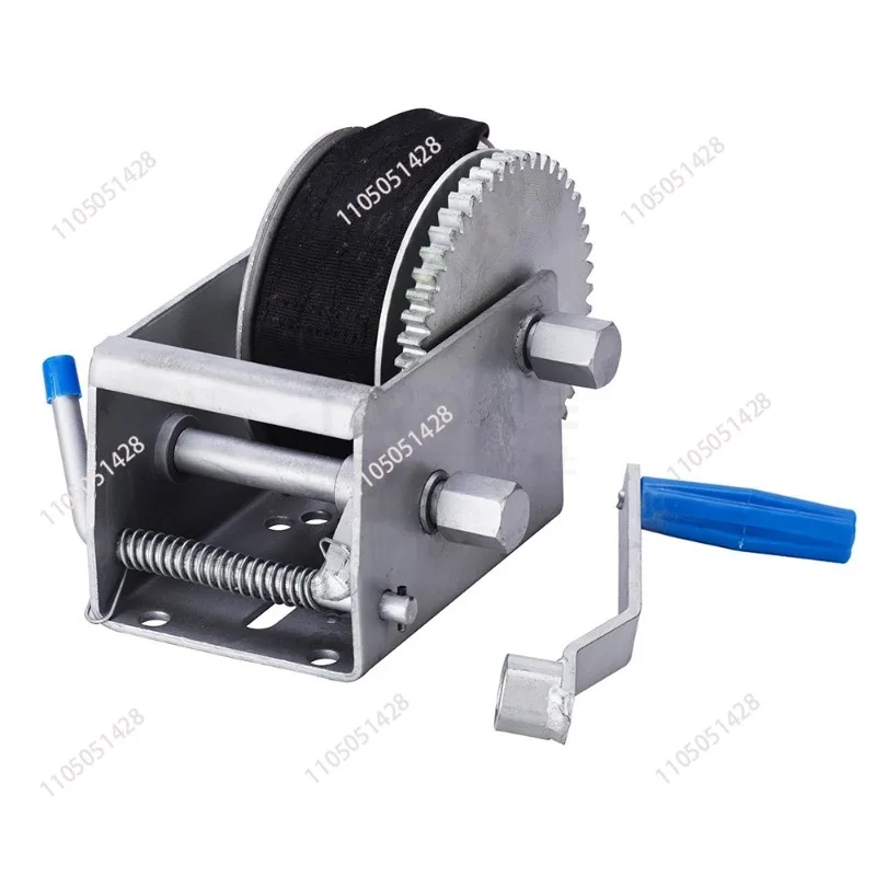 

Boat Trailer Hand Winch 300kg Manual Car Webbing Strap