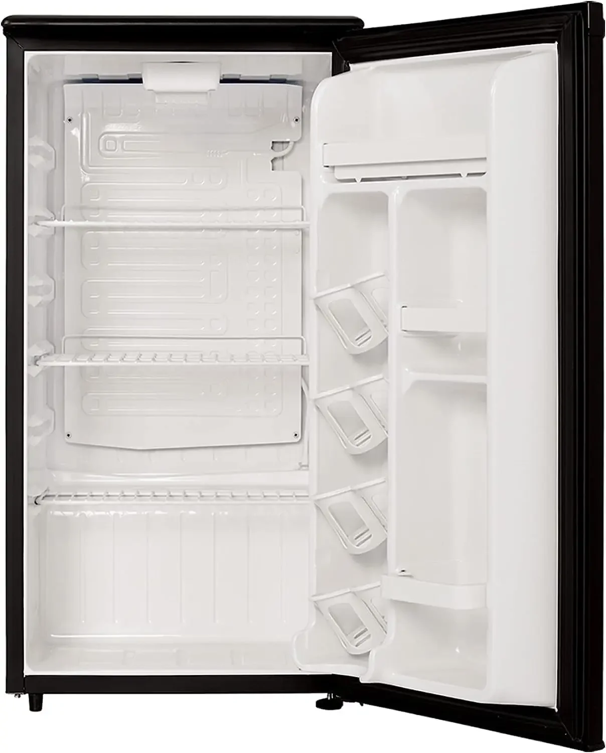 3.3 Cu Ft Mini Fridge without Freezer - AUTO DEFROST, Reversible Single Door, Glass Shelf Refrigerator - A Space-Saving Marvel