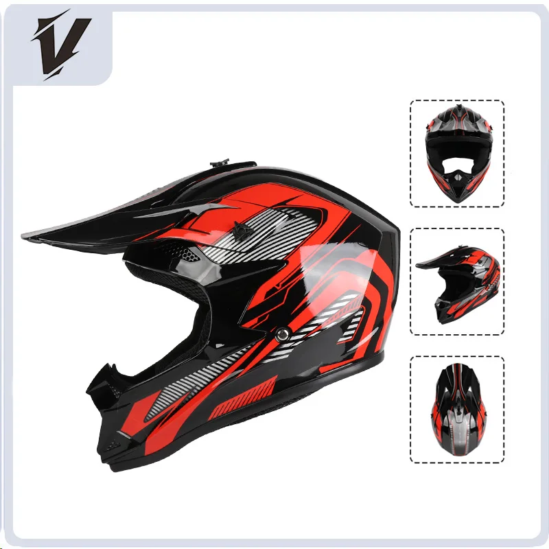 Newly launched motorcycle helmet with advanced performance off-road helmet for outdoor riding suitable for adults and children