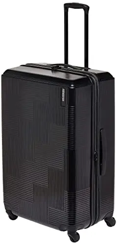 

American Tourister Stratum XLT Expandable Hardside Luggage with Spinner Wheels, Jet Black, Checked-Large 28-Inch