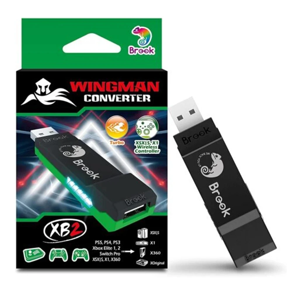 Brook Wingman XB3 Adaptador convertidor para Xbox Original/Xbox 360/PC para PS5/PS4/Switch Pro controladores