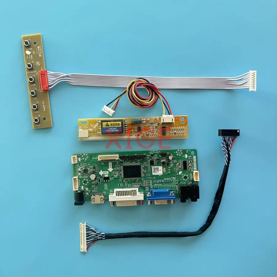 

LCD Screen Drive Controller Board Fit N141C1 N141C3 LTN141WD LTN141BT06 30Pin LVDS 1440*900 VGA DVI HDMI 1440x900 1-CCFL Kit DIY