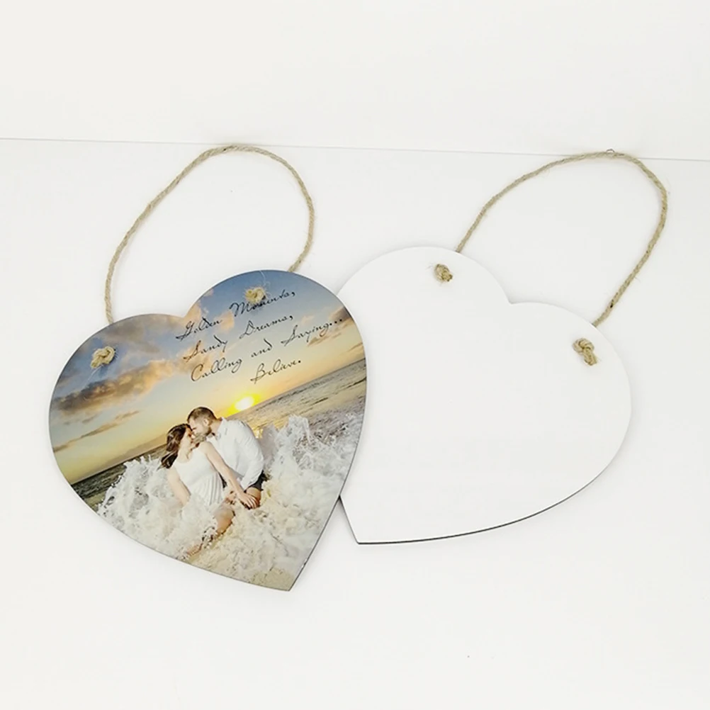 

Heart-shaped Door Card Consumables Hanging Hearts for Crafting Wall Sign Plaque Blank Doorplate