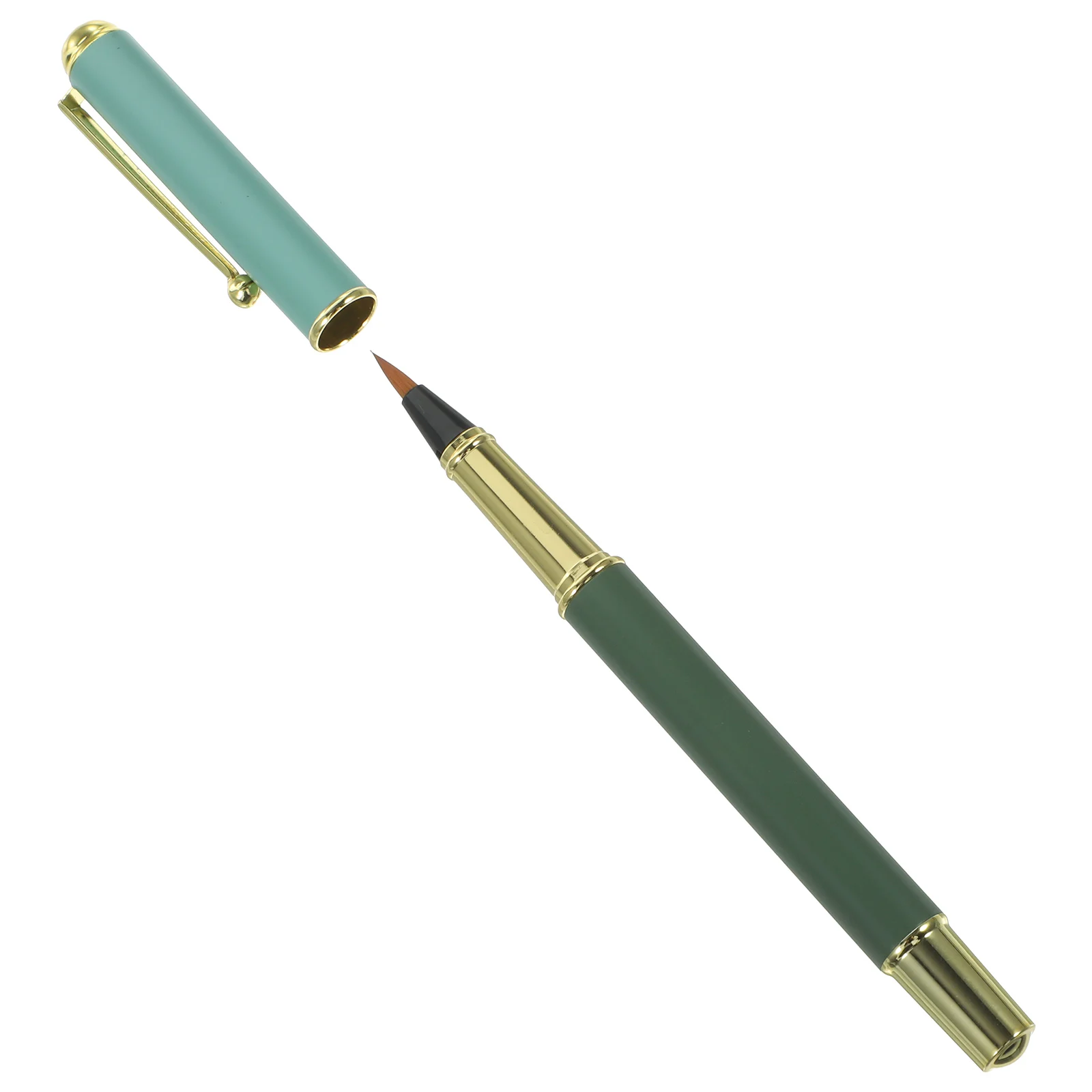 1 Set Steel Brush Pen Portable Refillable Calligraphy Practice Tool For Chinese Characters Drawing Watercolor Art Fountain Style