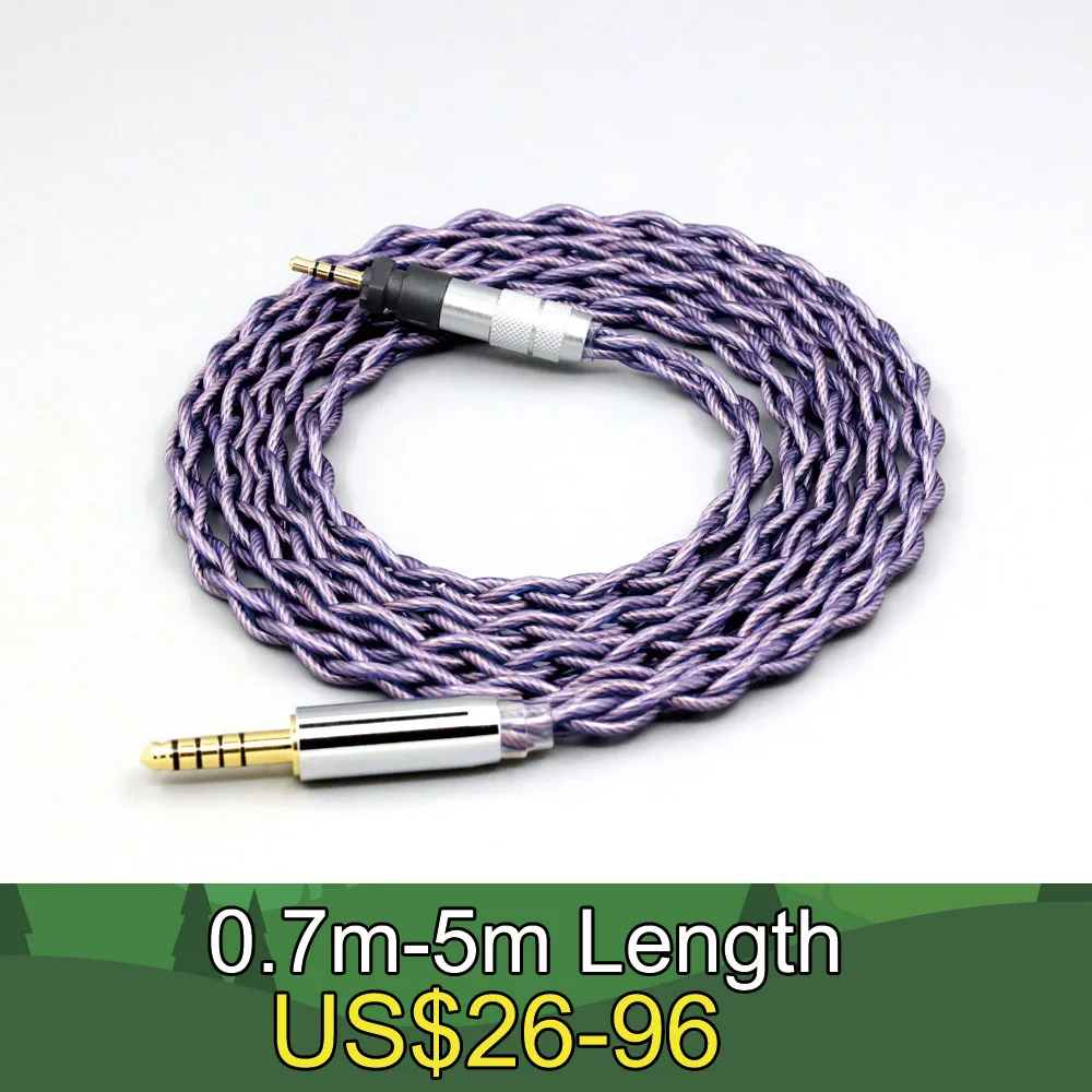 

Type2 1.8mm 140 cores litz 7N OCC Headphone Cable For Shure SRH840 SRH940 SRH440 SRH750DJ Philips SHP9000 SHP8900 LN007899