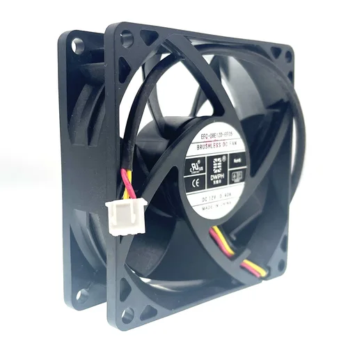 Imagen 1 del producto Nuevo Original DWPH EFC-08E12D-EF05 8cm 80mm DC 12V 0.40A 80*25mm ventilador de refrigeración inversor de ascensor de tres cables rodamiento de bolas doble