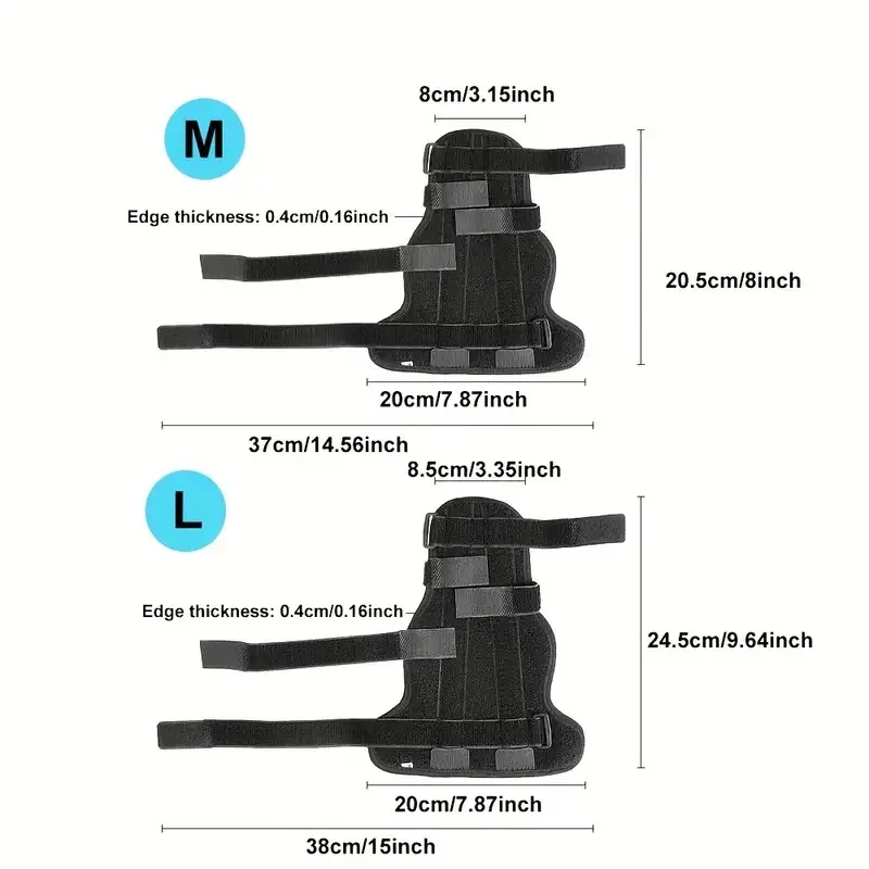 1PC Boxer Finger Splint - Supports Pinky, Ring, Middle Metacarpals And Knuckles - Right Or Left Adjustable Hand Brace