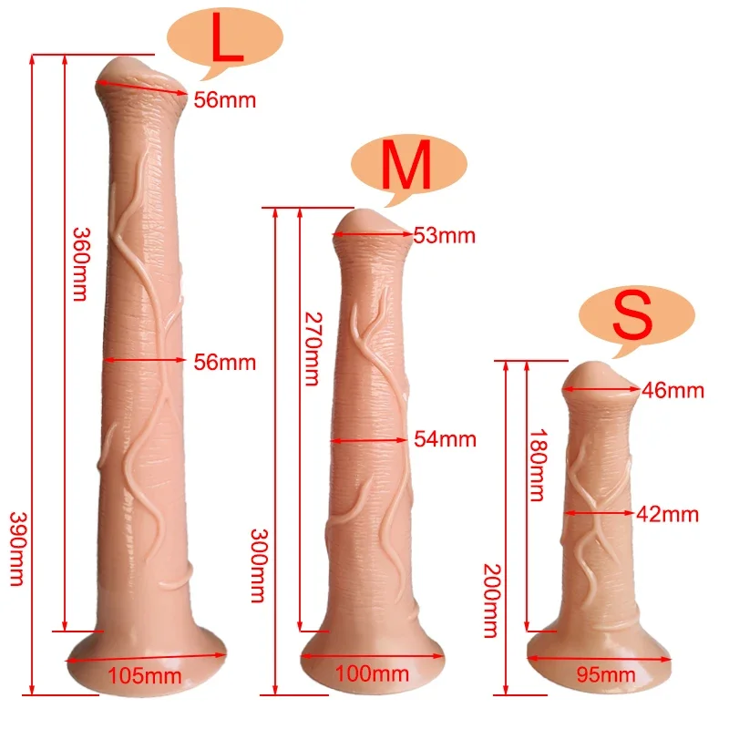 Pênis realista para homens e mulheres, Vibrador de animais, Dildos de ventosa, Enorme galo de cavalo grande, Brinquedos Sexuais Vaginosos,