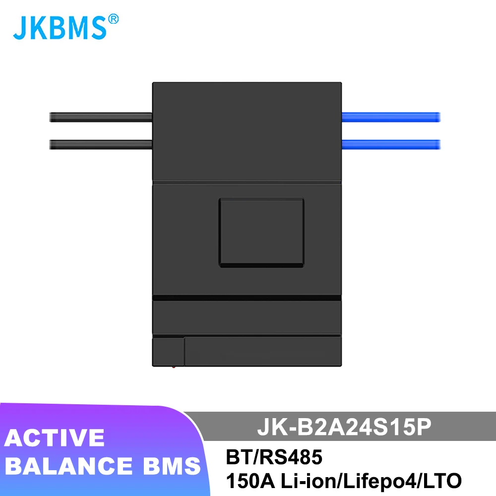 JK SMART B2A24S15P BMS 8S 9S 10S 11S 12S 13S 14S 15S 16S 20S 21S 24S 60A 80A 100A Active Balance Lifepo4 18650 Battery Storage