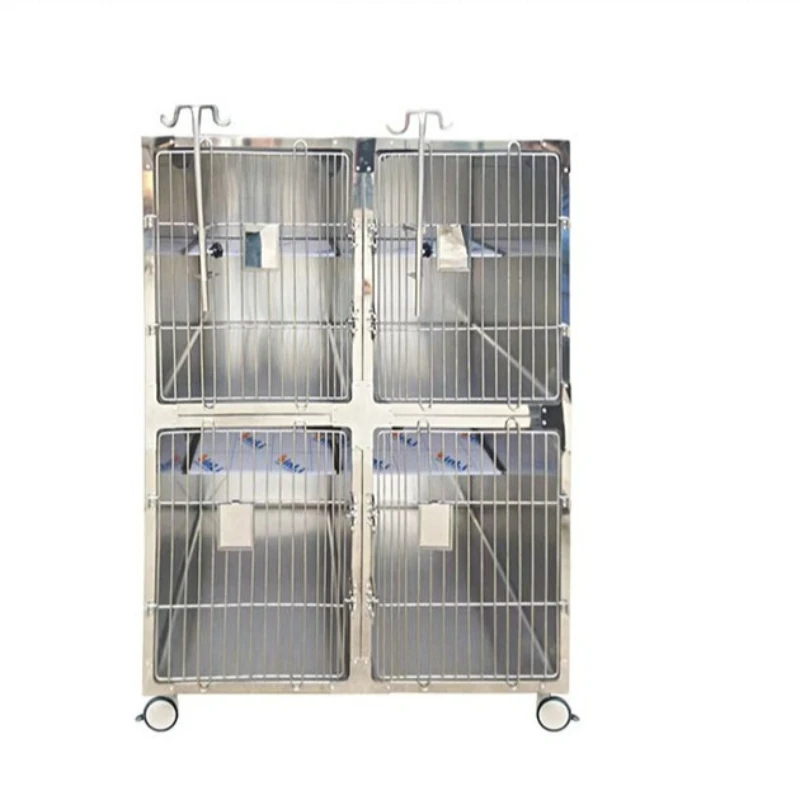 

Pet cage 304 stainless steel foster cage is solid and durable