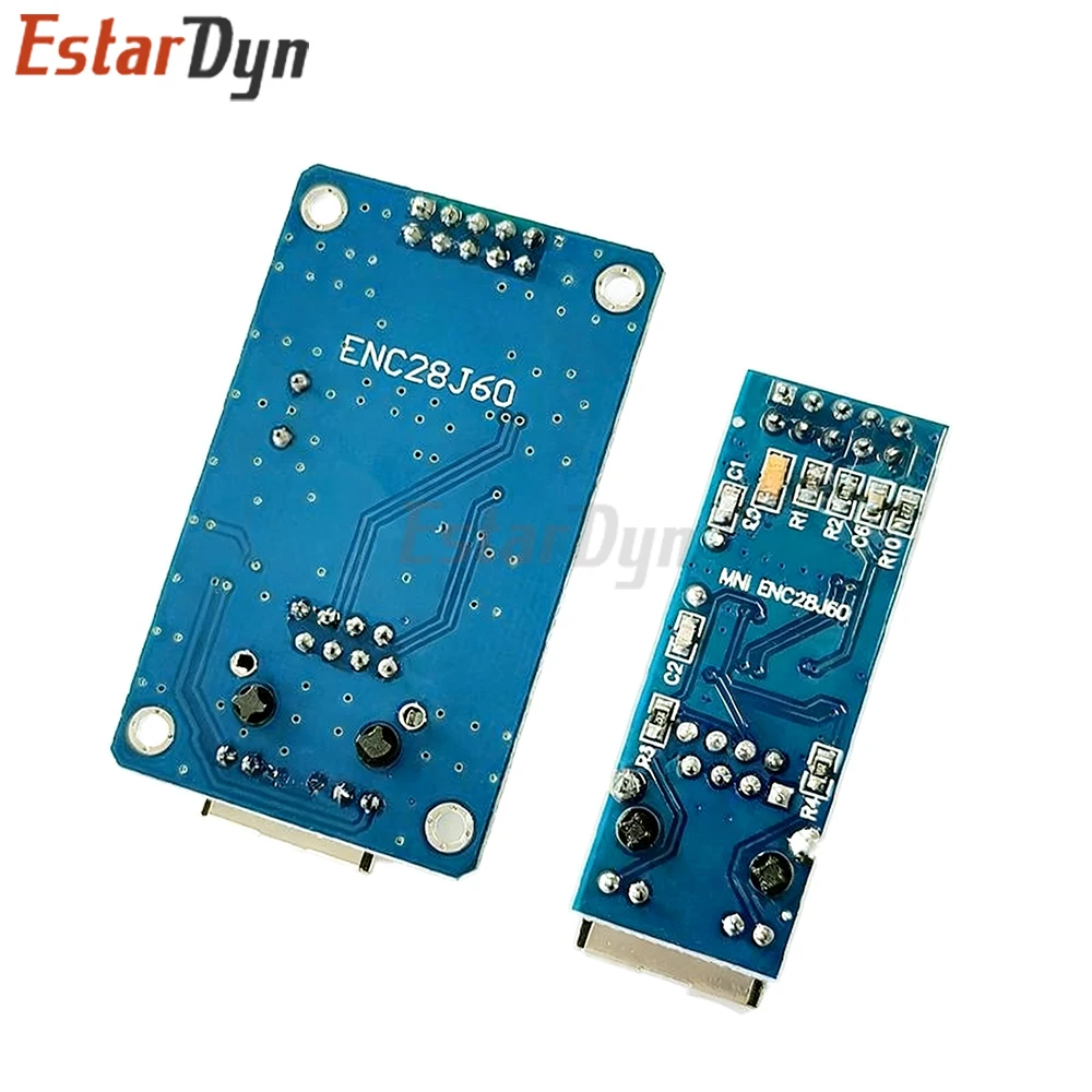 وحدة شبكة إيثرنت ENC28J60 مع واجهة SPI، 10Base-T PHY، 3.3 فولت لمشاريع إنترنت الأشياء Arduino PIC STM32 DIY
