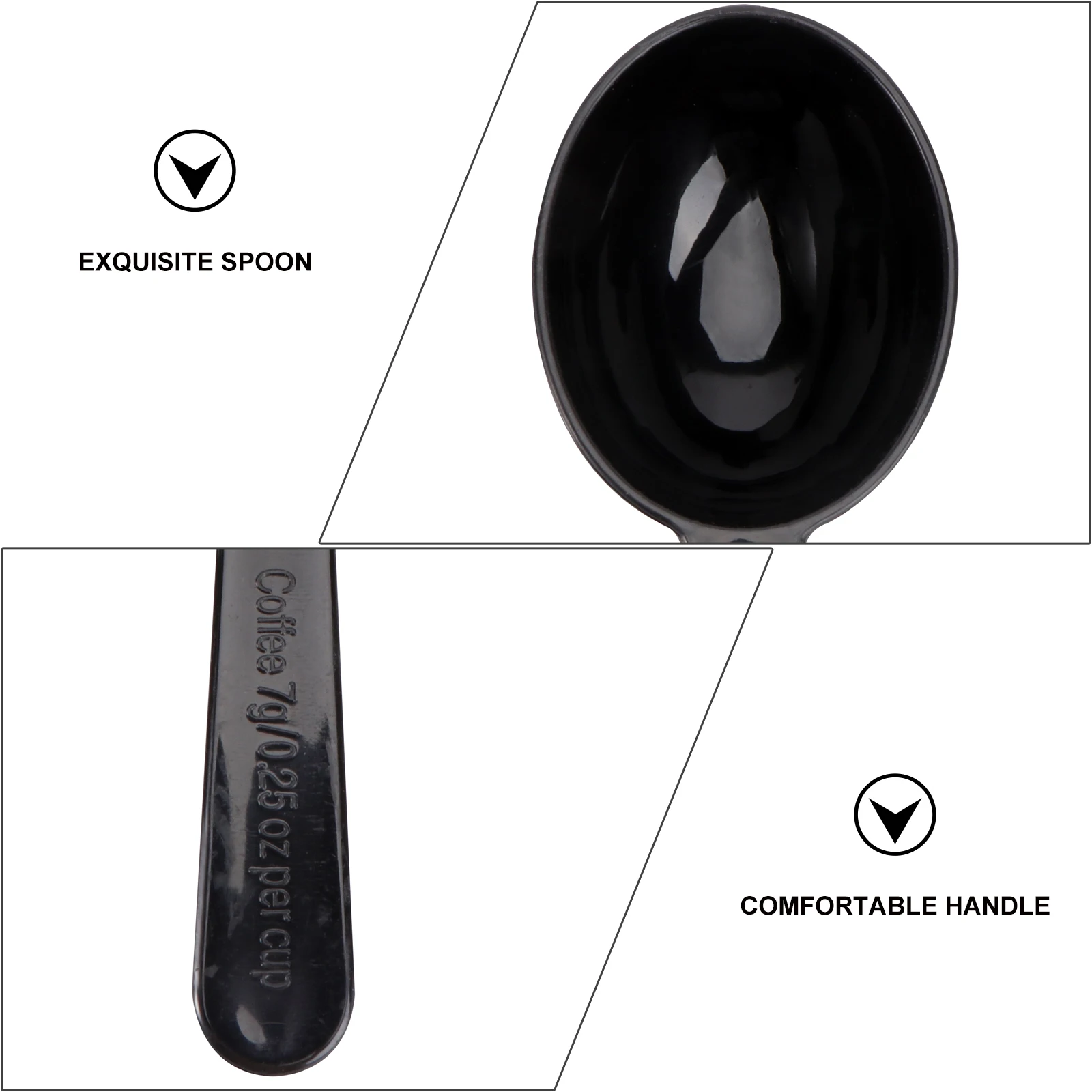 

5 pcs Coffee Bean Measuring Spoons Plastic 7g Food Grade PP Kitchen Tools Milk Powder Scoop Dry Wet Ingredients