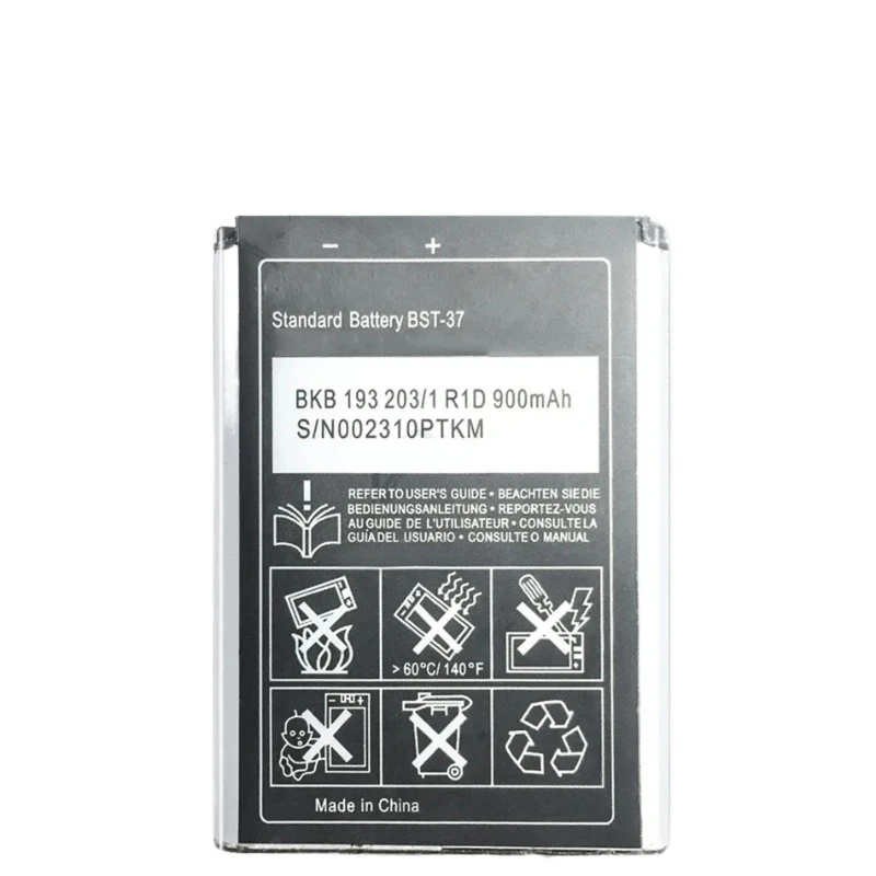 BST-37 For Sony Ericsson K750 D750i W800i W810i K600 K610i K200i K220i W810C W700C W710C W550C J100i T280i V600 Battery 2pcs