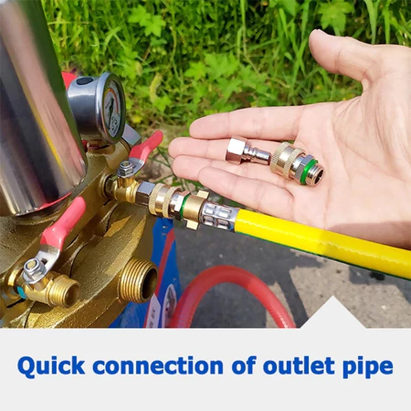 

1PCS Sprayer Hose Connector For Power Sprayer Pressure Washer Male And Female