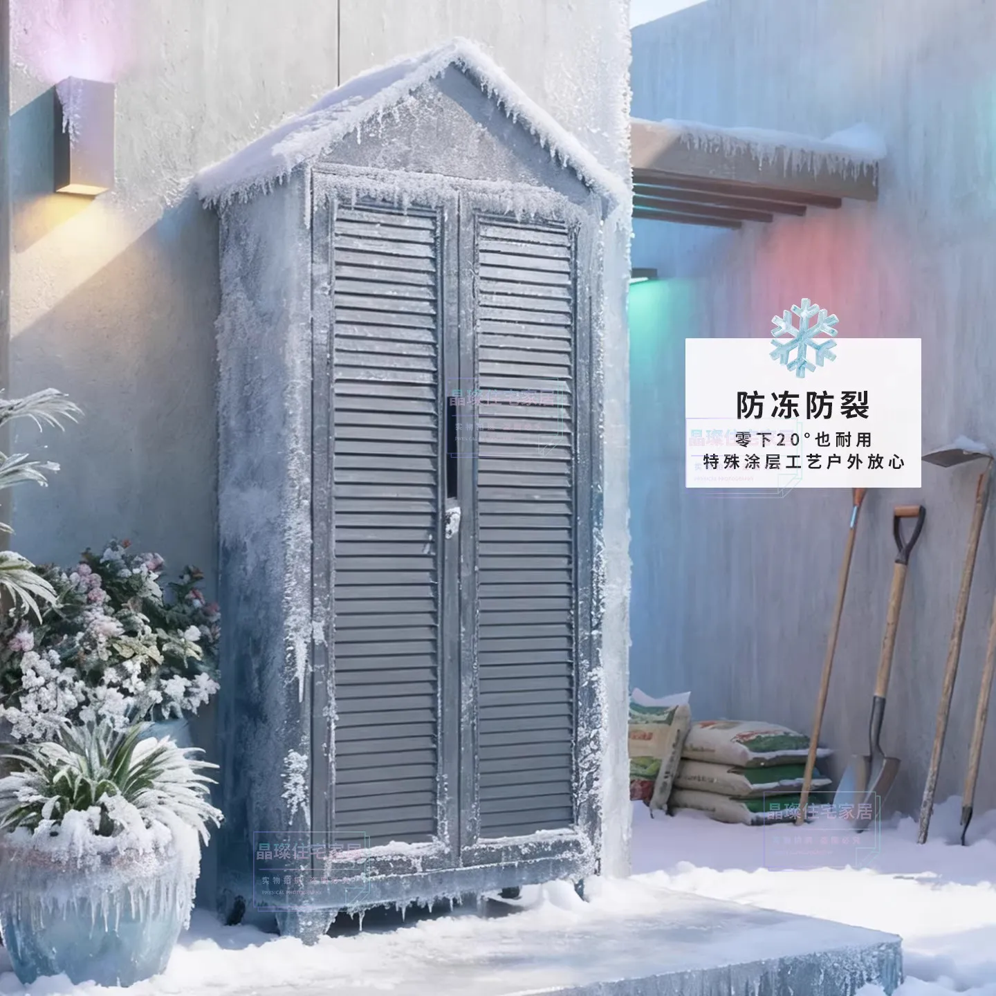 Outdoor waterproof and sunscreen locker Floor-to-ceiling