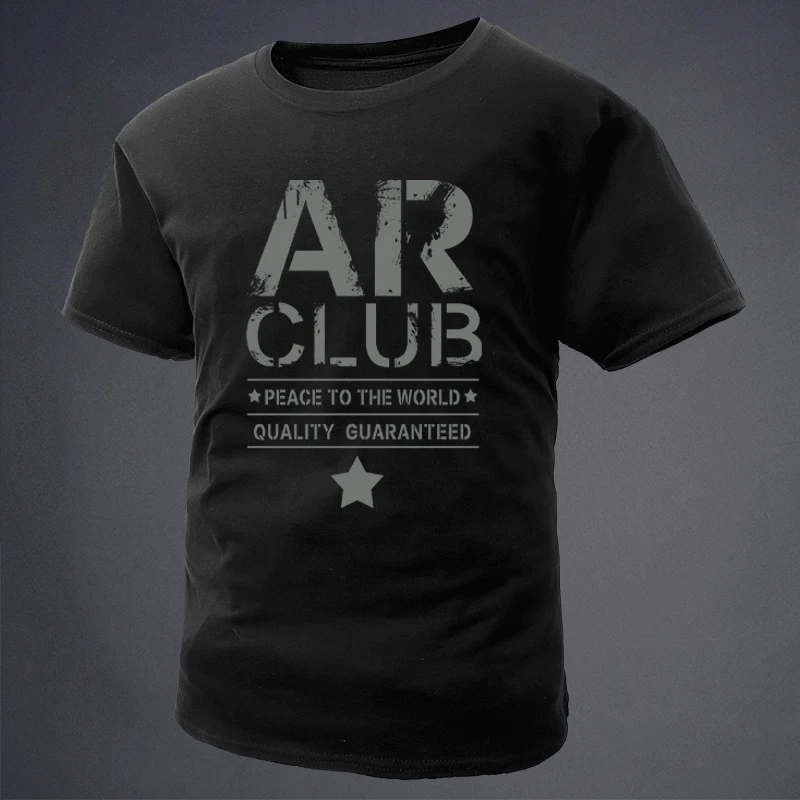 2026 Summer New Product - AR CLUB Printed Short-Sleeved T-Shirt - Tough Guy Style