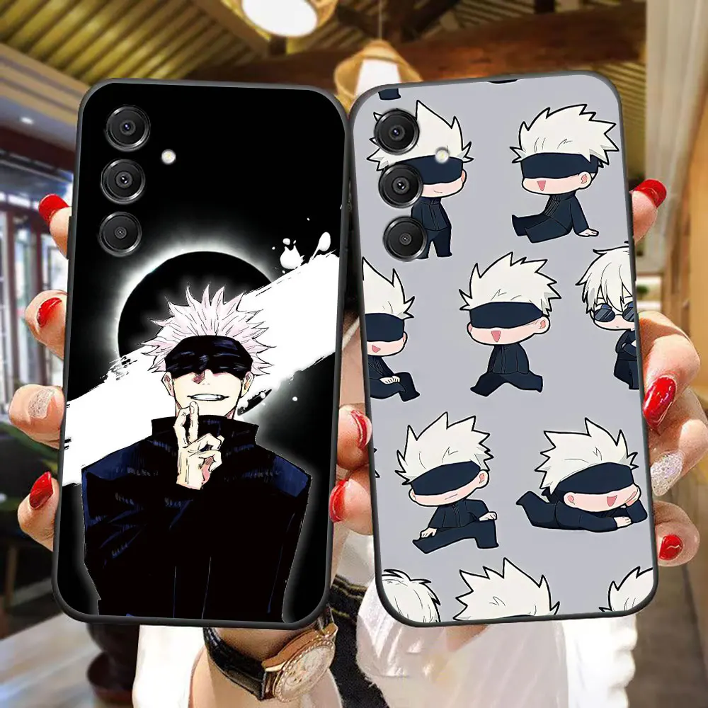 J-Jujutsu K-Kaisen Gojo Sukuna Cover Phone Case For Samsung A07 A06 A05S A04 A03 A10 A12 A13 A24 A30 A50 NOTE 10 20 M33 M53 Capa
