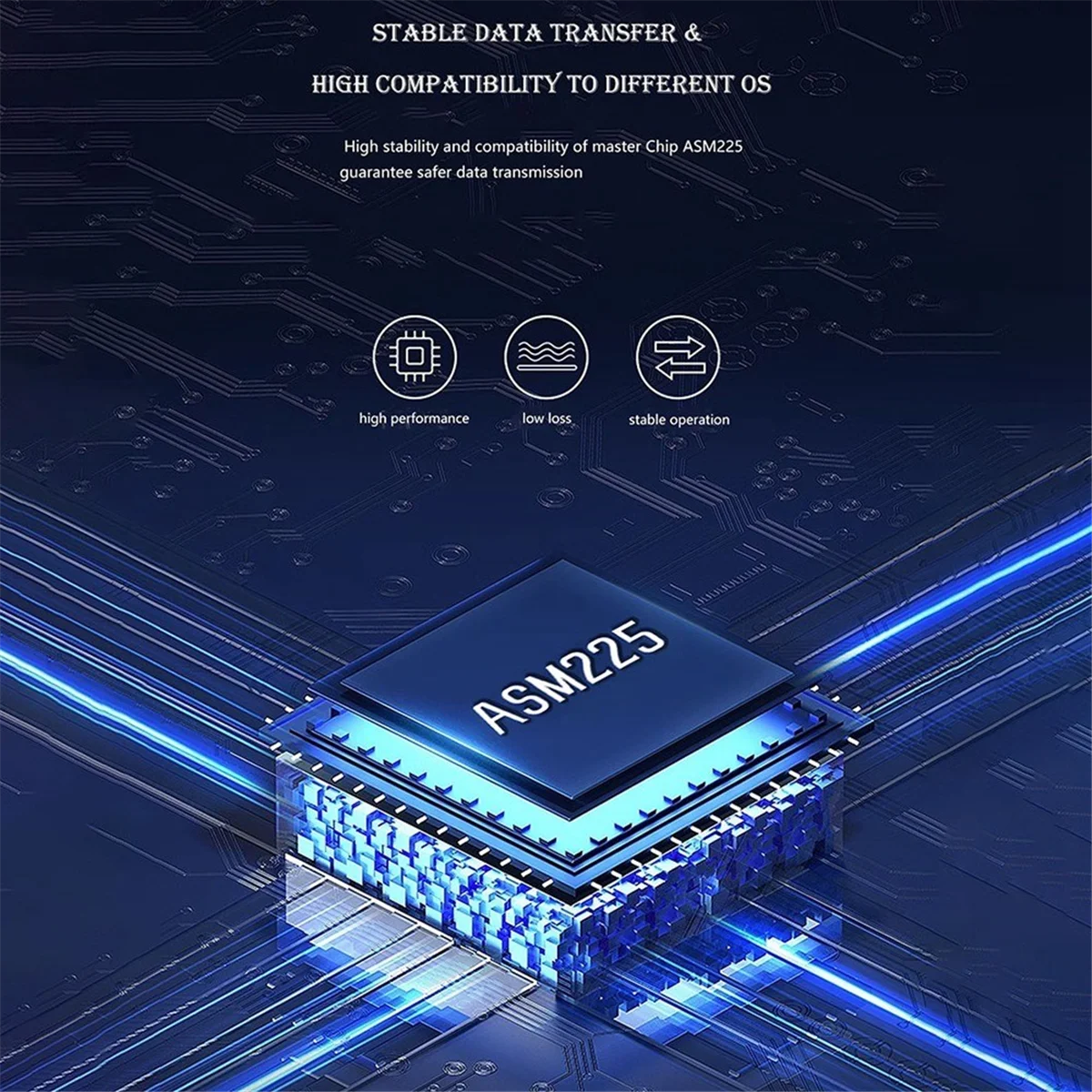 Эффективный корпус жесткого диска SATA-Type C Коробка жесткого диска со светодиодной вилкой стандарта США